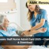 CCRAS Releases Staff Nurse Admit Card 2025 – Check CBT Dates & Download