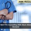 Karnataka NEET PG Counselling 2025: Mock Allotment Result Declared