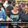 International Peace Scholarship 2025 Open: Apply for USD 12,500 Funding