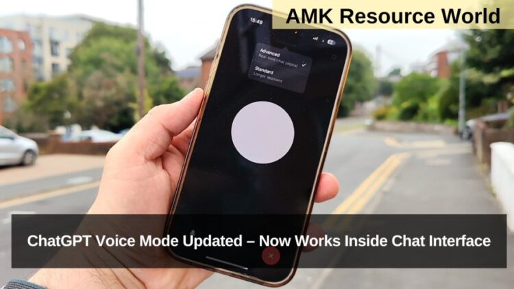 ChatGPT Voice Mode Updated – Now Works Inside Chat Interface
