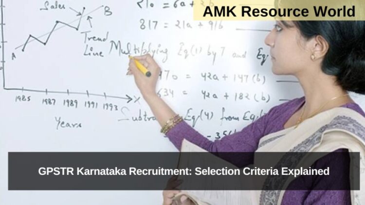 GPSTR Karnataka Recruitment: Selection Criteria Explained