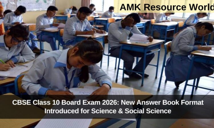 CBSE Class 10 Board Exam 2026: New Answer Book Format Introduced for Science & Social Science
