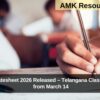 TS SSC Datesheet 2026 Released – Telangana Class 10 Exams from March 14