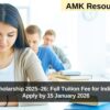 KTH India Scholarship 2025–26: Full Tuition Fee for Indian Students – Apply by 15 January 2026