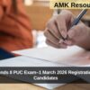 KSEAB Extends II PUC Exam–1 March 2026 Registration for Private Candidates