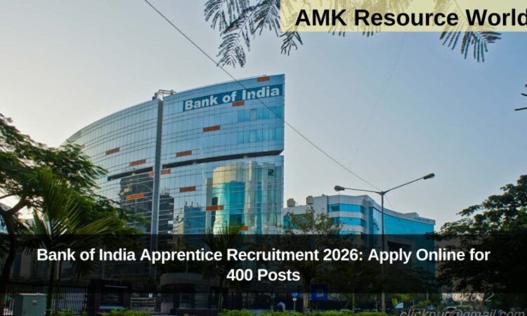 Bank of India Apprentice Recruitment 2026: Apply Online for 400 Posts