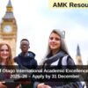 University of Otago International Academic Excellence Scholarship 2025–26 – Apply by 31 December