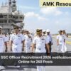 Indian Navy SSC Officer Recruitment 2026 notification out – Apply Online for 260 Posts