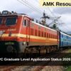 RRB NTPC Graduate Level Application Status 2026 Released