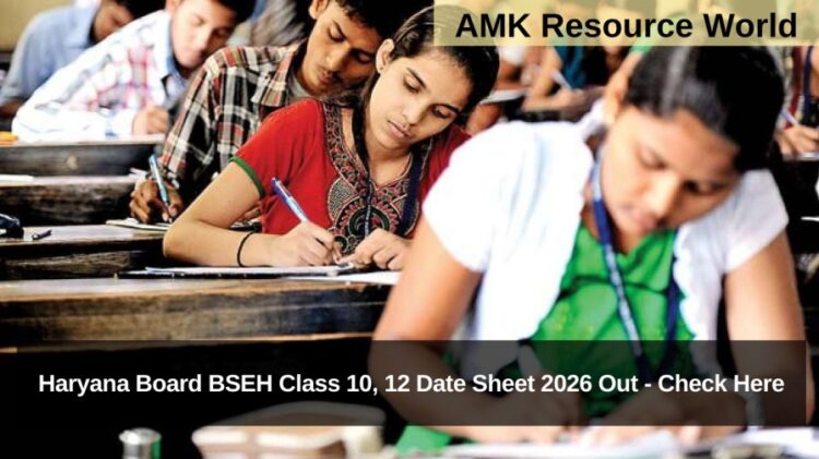 Haryana Board BSEH Class 10, 12 Date Sheet 2026 Out - Check Here