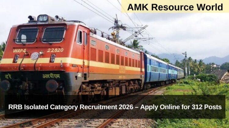 RRB Isolated Category Recruitment 2026 – Apply Online for 312 Posts
