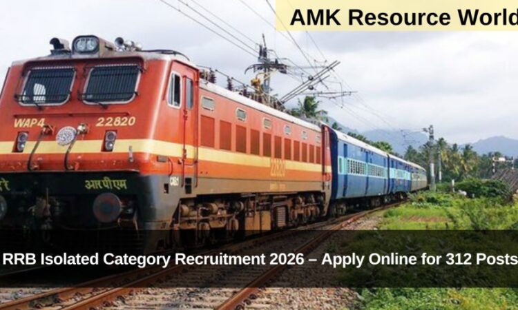 RRB Isolated Category Recruitment 2026 – Apply Online for 312 Posts