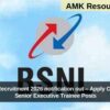 BSNL SET Recruitment 2026 notification out – Apply Online for 120 Senior Executive Trainee Posts