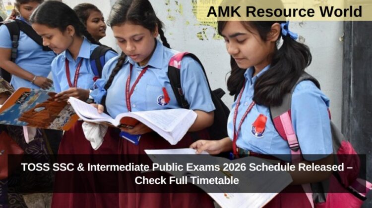 TOSS SSC & Intermediate Public Exams 2026 Schedule Released – Check Full Timetable