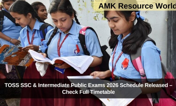 TOSS SSC & Intermediate Public Exams 2026 Schedule Released – Check Full Timetable