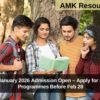 IGNOU January 2026 Admission Open – Apply for UG & PG Programmes Before Feb 28