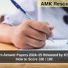 SSLC Centum Answer Papers 2024–25 Released by KSEAB – Learn How to Score 100 / 100
