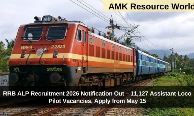 RRB ALP Recruitment 2026 Notification Out – 11,127 Assistant Loco Pilot Vacancies, Apply from May 15