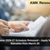 KVS Admission 2026-27 Schedule Released – Apply for Class 1 & Balvatika from March 20