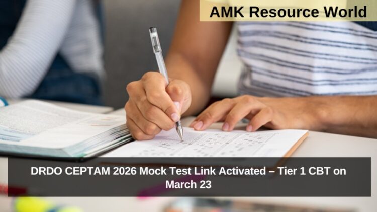 DRDO CEPTAM 2026 Mock Test Link Activated – Tier 1 CBT on March 23