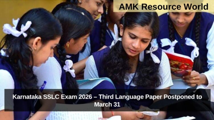 Karnataka SSLC Exam 2026 – Third Language Paper Postponed to March 31