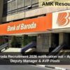 Bank of Baroda Recruitment 2026 notification out – Apply for 104 Deputy Manager & AVP Posts