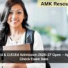 PSSOU B.Ed & D.El.Ed Admission 2026–27 Open – Apply Online, Check Exam Date