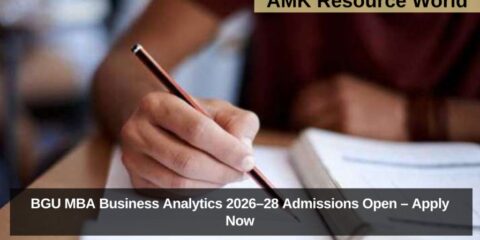 BGU MBA Business Analytics 2026–28 Admissions Open – Apply Now