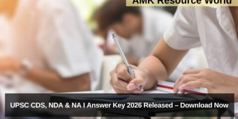 UPSC CDS, NDA & NA I Answer Key 2026 Released – Download Now