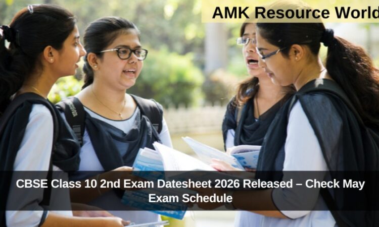 CBSE Class 10 2nd Exam Datesheet 2026 Released – Check May Exam Schedule