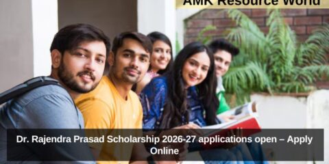 Dr. Rajendra Prasad Scholarship 2026-27 applications open – Apply Online