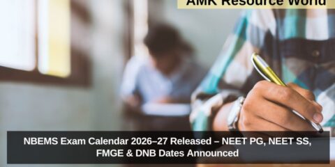 NBEMS Exam Calendar 2026–27 Released – NEET PG, NEET SS, FMGE & DNB Dates Announced