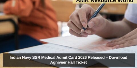 Indian Navy SSR Medical Admit Card 2026 Released – Download Agniveer Hall Ticket