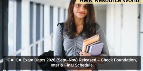 ICAI CA Exam Dates 2026 (Sept–Nov) Released – Check Foundation, Inter & Final Schedule