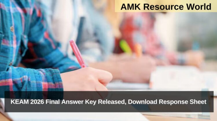 KEAM 2026 Final Answer Key Released, Download Response Sheet