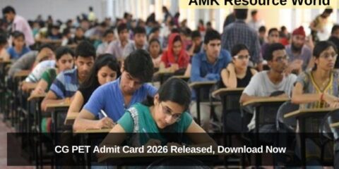 CG PET Admit Card 2026 Released, Download Now