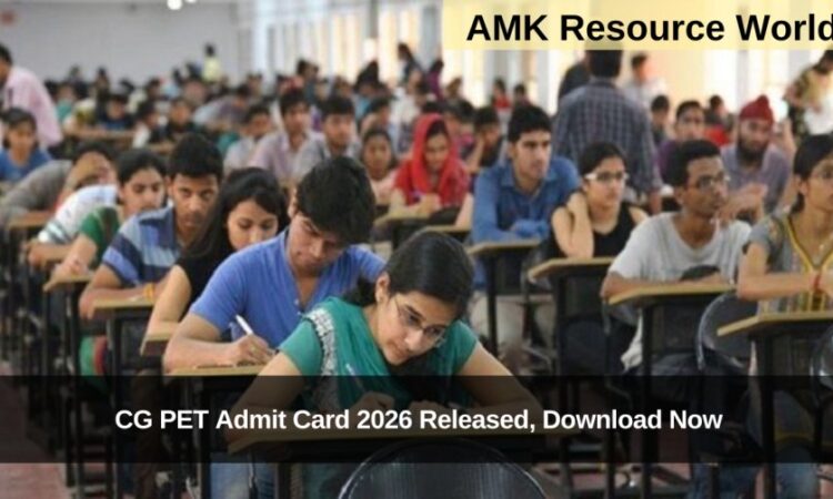 CG PET Admit Card 2026 Released, Download Now