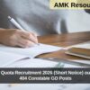 SSB Sports Quota Recruitment 2026 (Short Notice) out – Apply for 404 Constable GD Posts