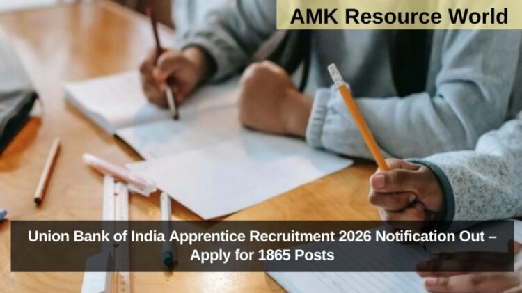 Union Bank of India Apprentice Recruitment 2026 Notification Out – Apply for 1865 Posts