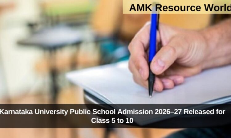 Karnataka University Public School Admission 2026–27 Released for Class 5 to 10