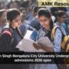 Dr. Manmohan Singh Bengaluru City University Undergraduate (UG) admissions 2026 open