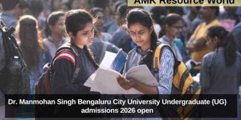 Dr. Manmohan Singh Bengaluru City University Undergraduate (UG) admissions 2026 open