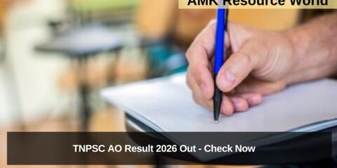 TNPSC AO Result 2026 Out - Check Now