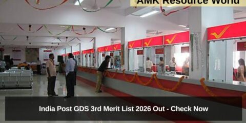 India Post GDS 3rd Merit List 2026 Out - Check Now