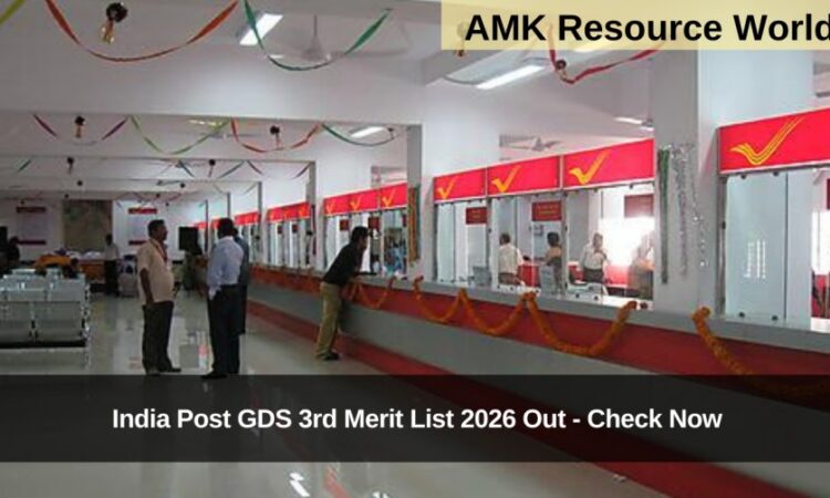 India Post GDS 3rd Merit List 2026 Out - Check Now