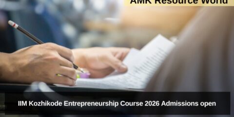 IIM Kozhikode Entrepreneurship Course 2026 Admissions open