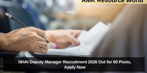 NHAI Deputy Manager Recruitment 2026 Out for 60 Posts, Apply Now