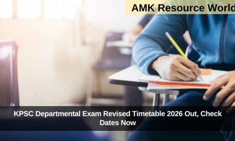 KPSC Departmental Exam Revised Timetable 2026 Out, Check Dates Now