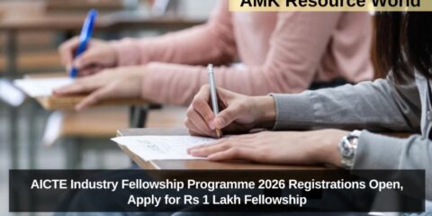 AICTE Industry Fellowship Programme 2026 Registrations Open, Apply for Rs 1 Lakh Fellowship
