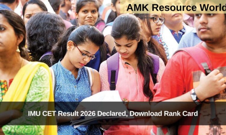 IMU CET Result 2026 Declared, Download Rank Card